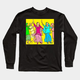 Punjabi Giddah dancers 1 Long Sleeve T-Shirt